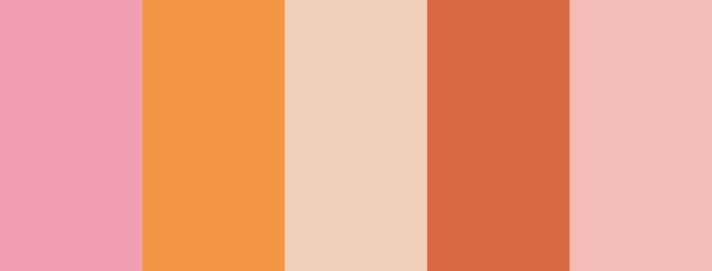 70s color palette pink