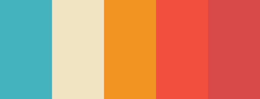 70s colour palette hex