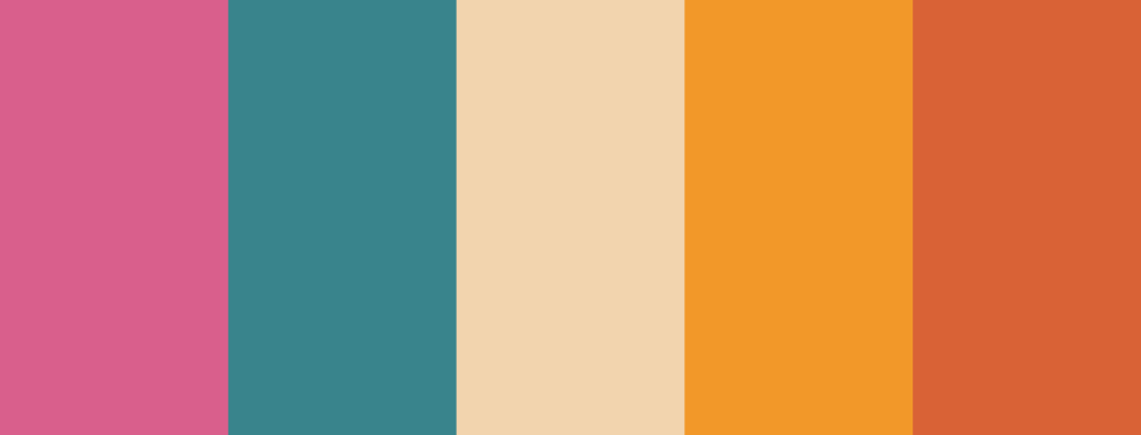 70s inspired color palette