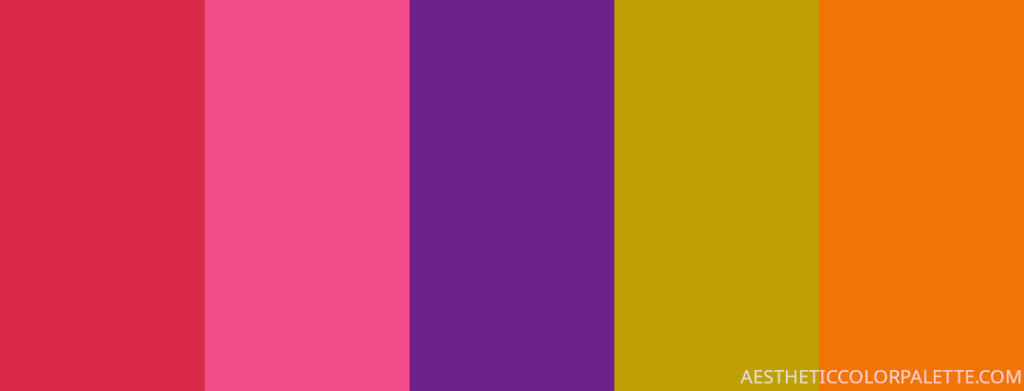 bright tropical color palette hex