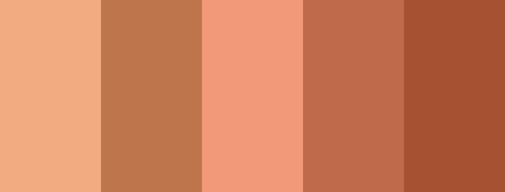 color palette with terracotta