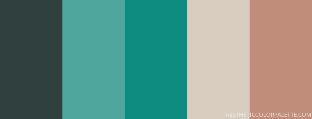 cool tropical summer color palette