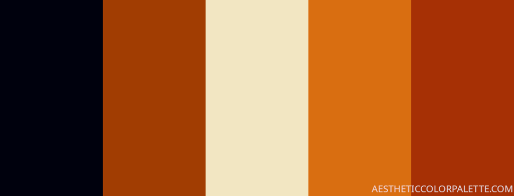 dark brown tropical color palette