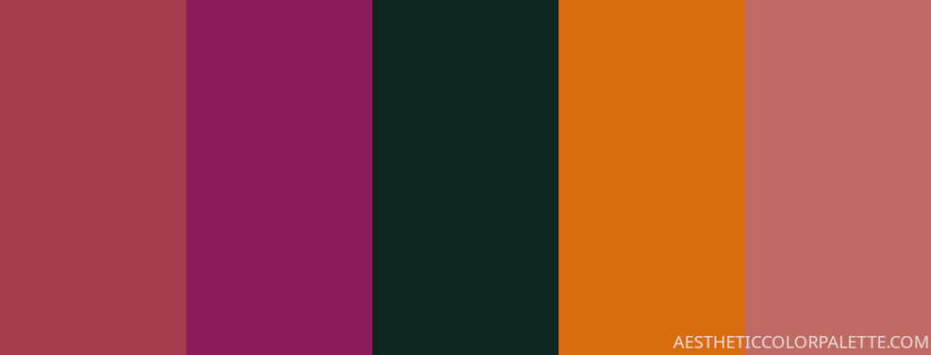 dark tropical  color palette
