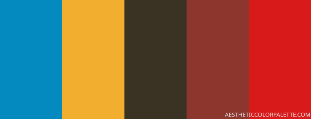 dark tropical red color palette