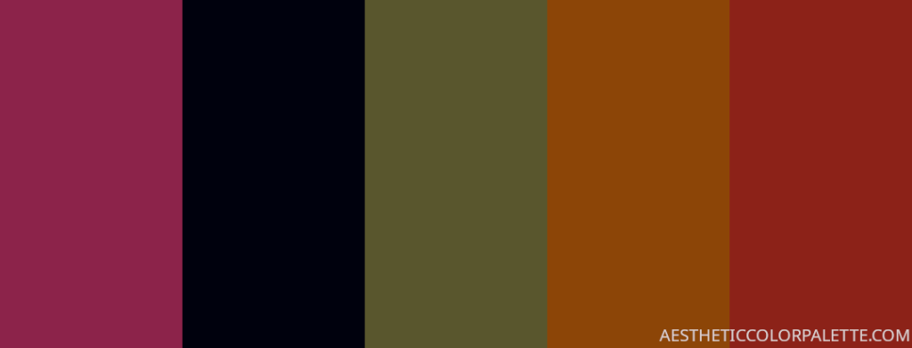 dark tropical summer color palette