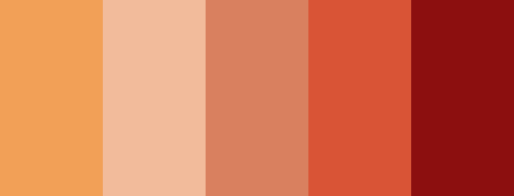 light terracotta color palette