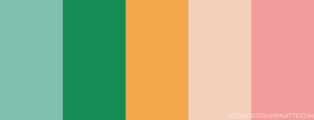 pastel tropical color palette
