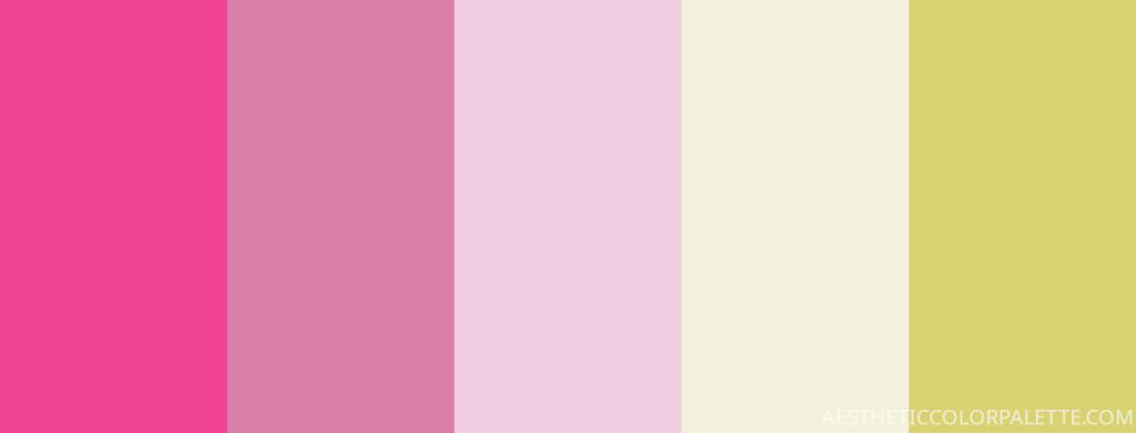 pastel tropical color palette with codes
