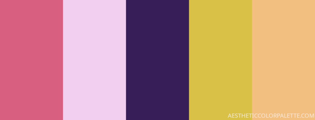 pastel tropical lavender color palette
