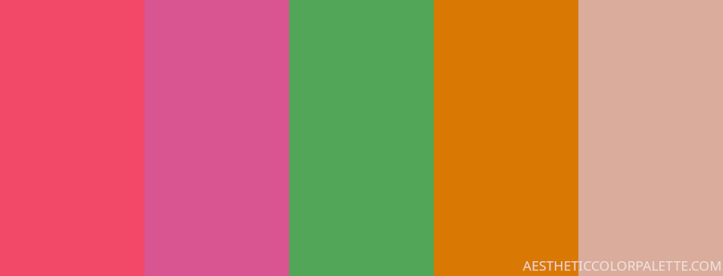 summer tropical color palette hex