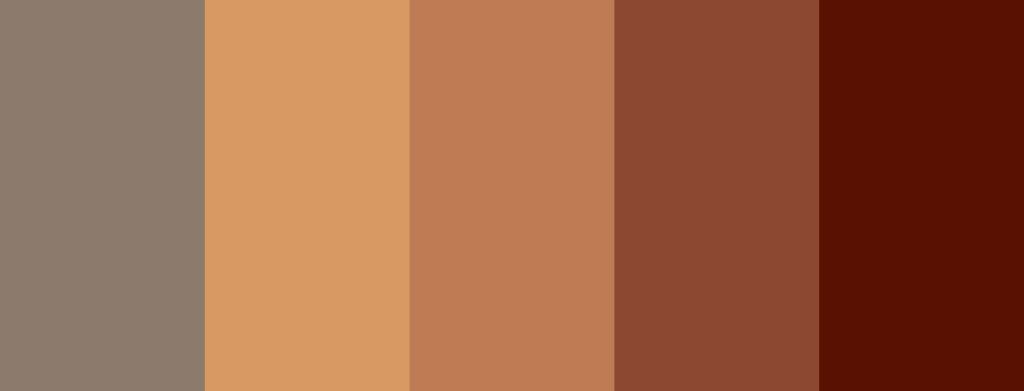 terracotta color palette bedroom