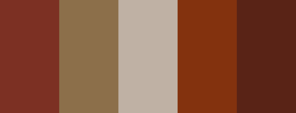 terracotta color palette wedding