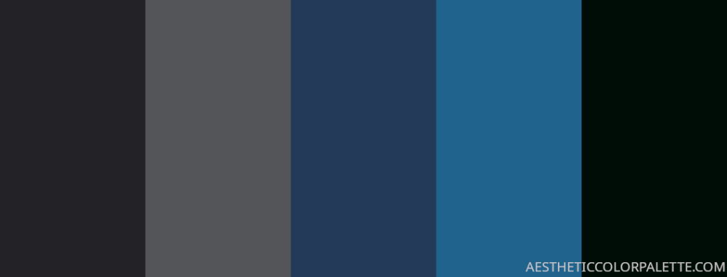 Blue black color palette ideas