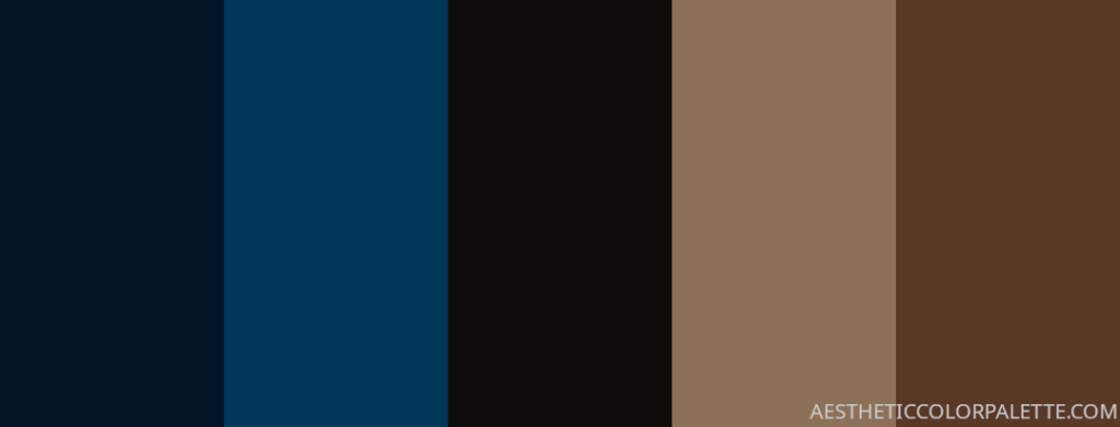 Blue black color shades