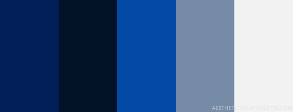 Blue black color swatches