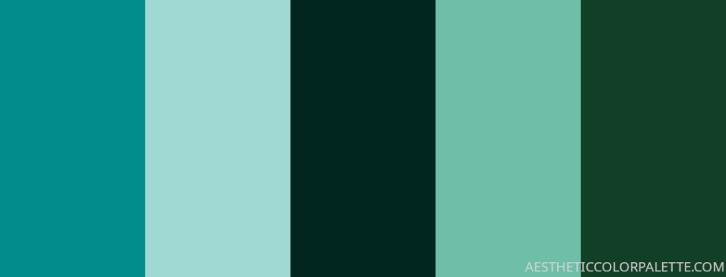 Blue green HTML color values