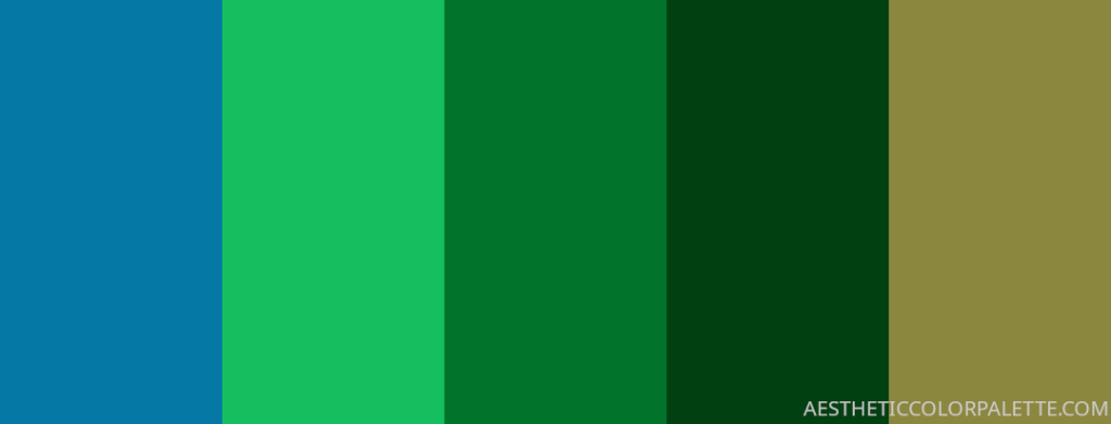 Blue green color values