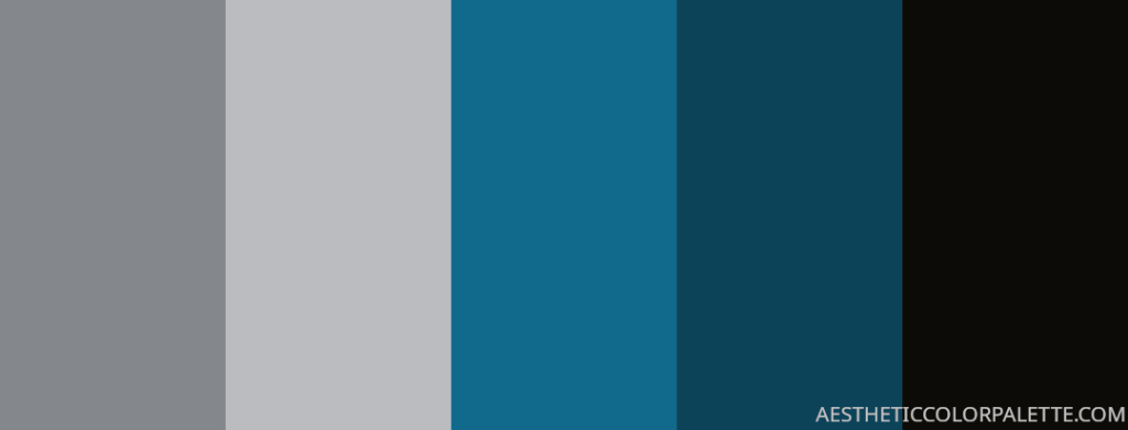 Blue grey color scheme kitchen