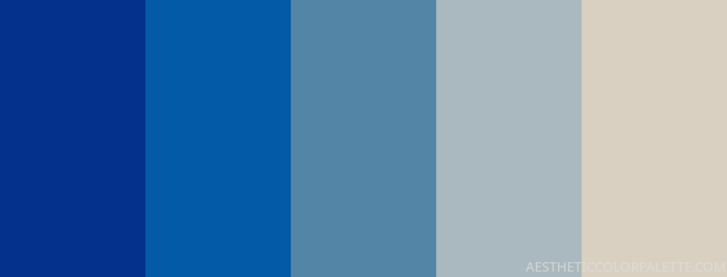 Blue white color palette