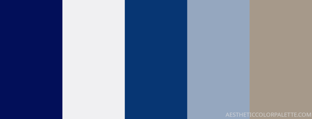 Blue white color palette code 