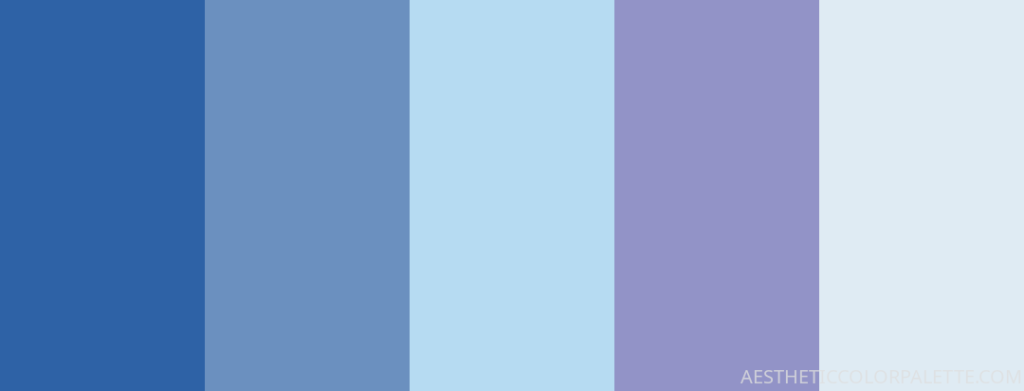 Blue white color palette ideas