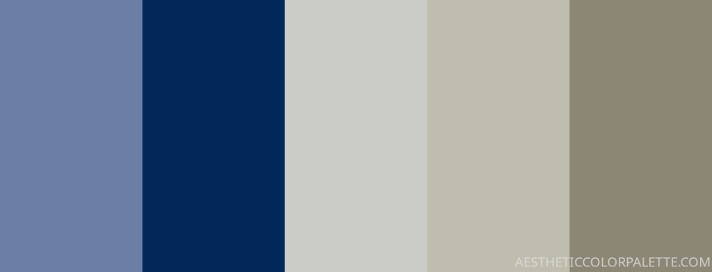 Blue white color swatches