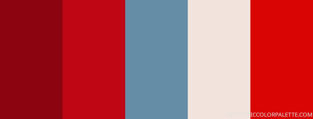 Color palette code for red and blue