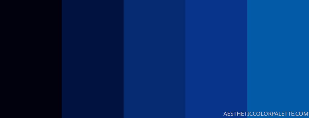 Dark blue color palette code 