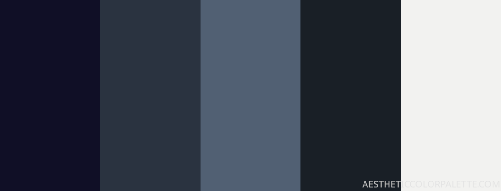 Dark blue color scheme 