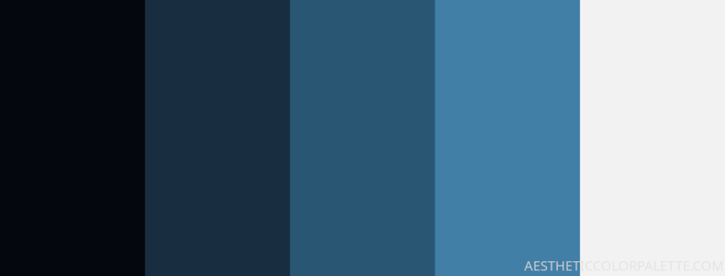 Dark blue color scheme inspiration