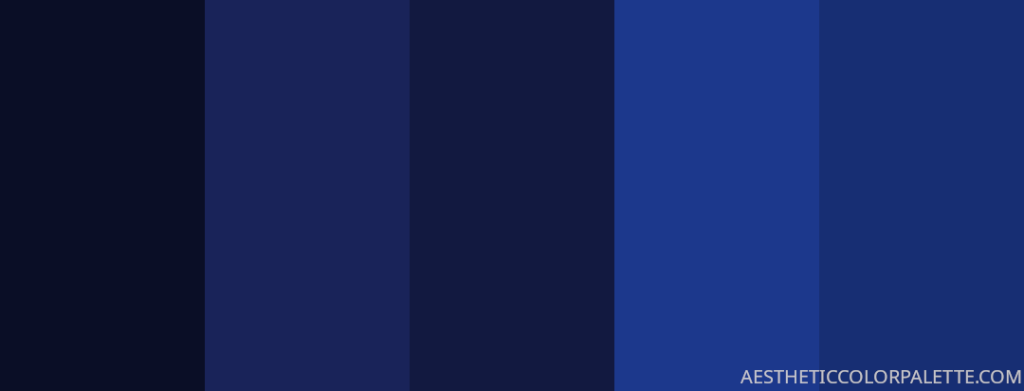 Dark blue hex color codes