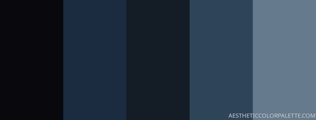 Dark blue hex swatches