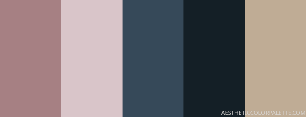 Elegant blue color palette code