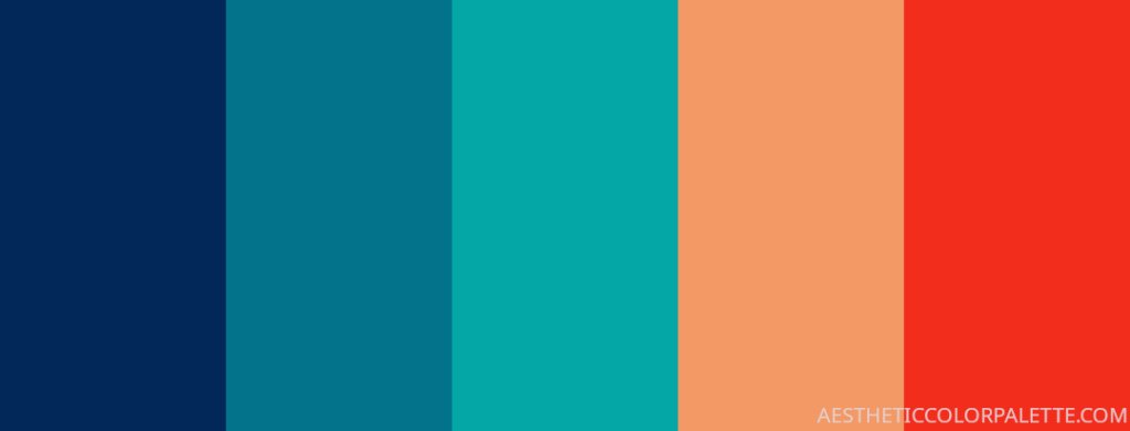 HTML color codes for retro blue