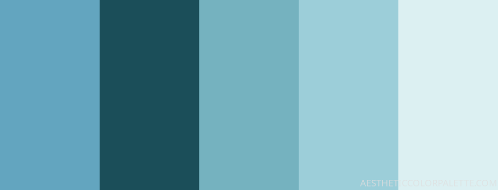 Light blue color palette ideas