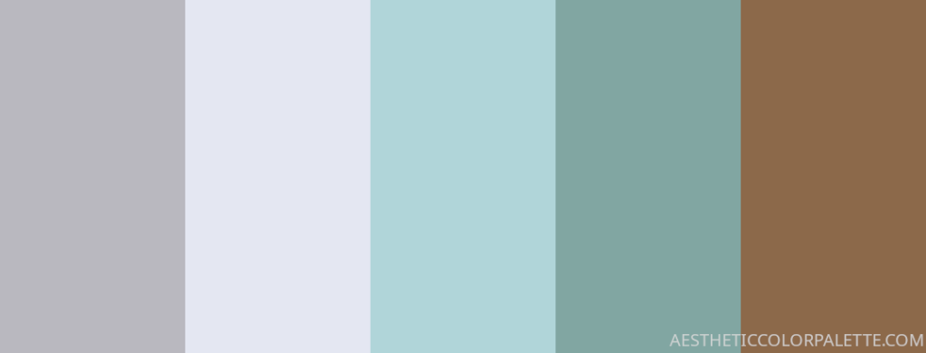 Light blue color palette numbers
