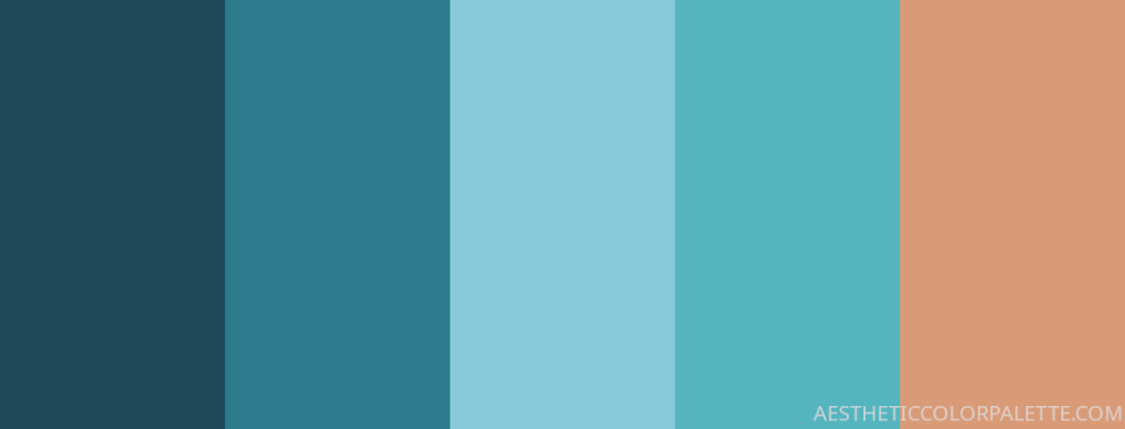Marine blue color palette