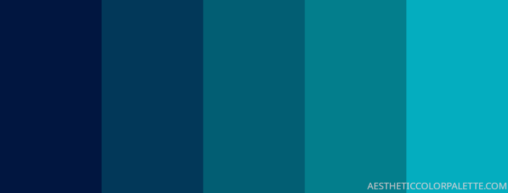 Marine blue color palette ideas