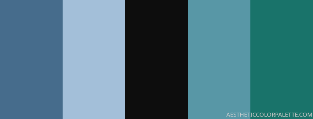 Marine blue color shades