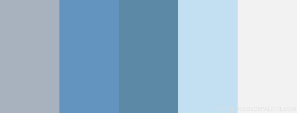 Minimal blue color palette