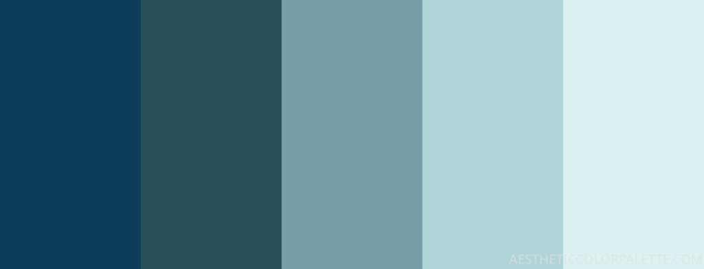 Minimal blue color palette code