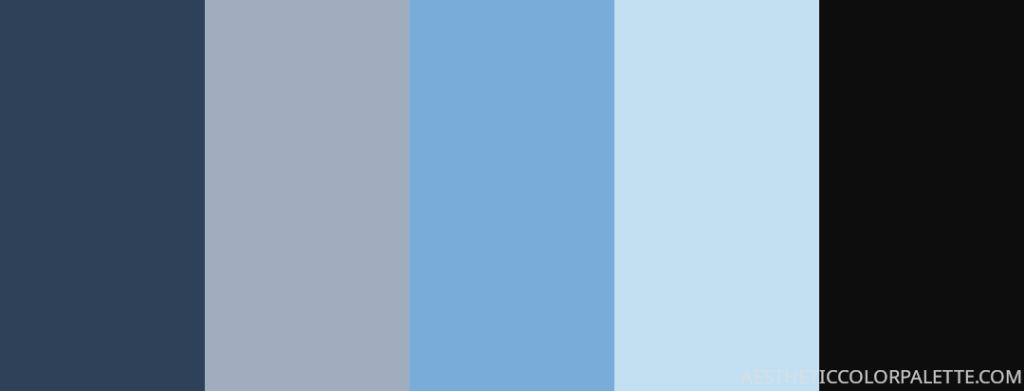 Minimal blue color palette ideas