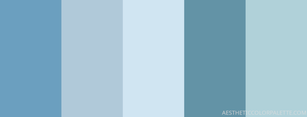 Minimal blue color shades