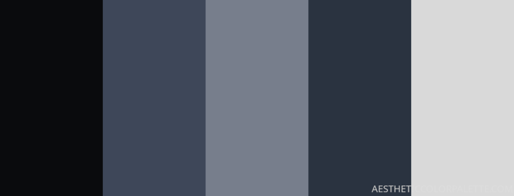 Navy blue color palette