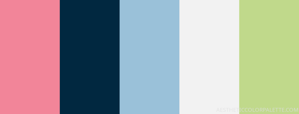 Pastel and blue color code numbers