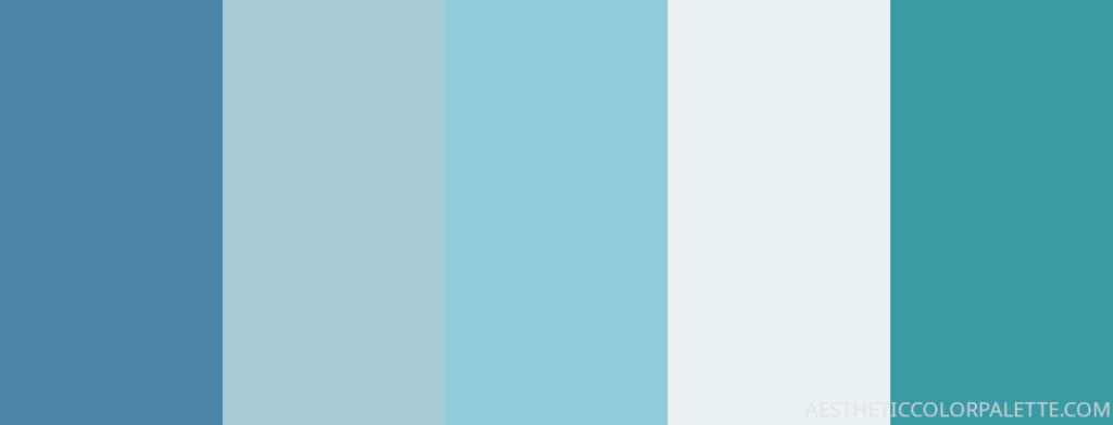 Pastel and blue color numbers