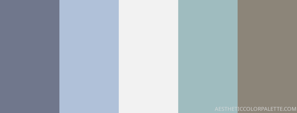 Pastel and blue color palette