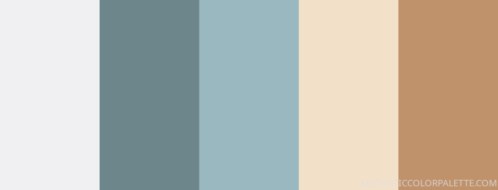 Pastel and blue color swatches