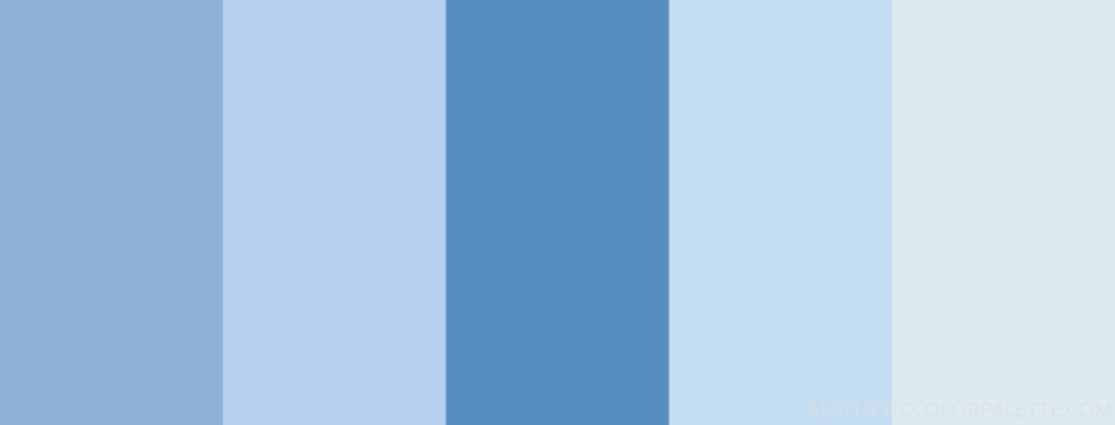 Pastel and blue hex color codes